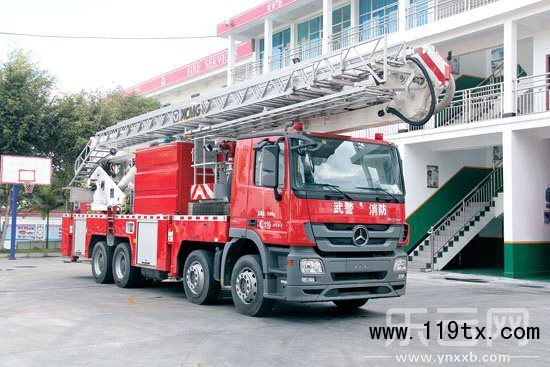 42米登高平臺消防車可用于高空救援，還可撲救高層建筑火災(zāi)